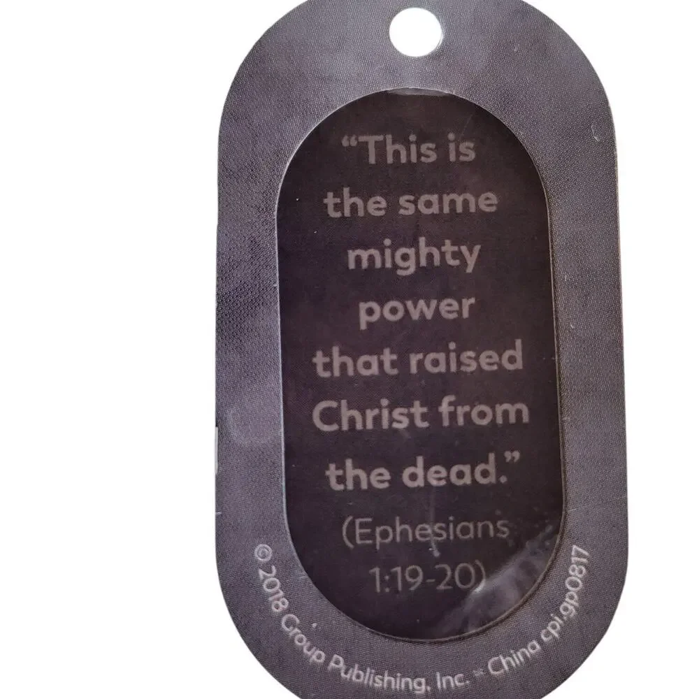 6 Bible Buddies Memory Verse Dog Tags Scripture Pendants For Key Chain Necklace